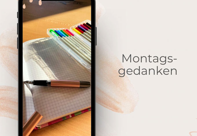 Montagsgedanken-Handschrift