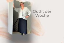 Outfit der Woche: Langer schwarzer Rock mit Kuschelcardigan