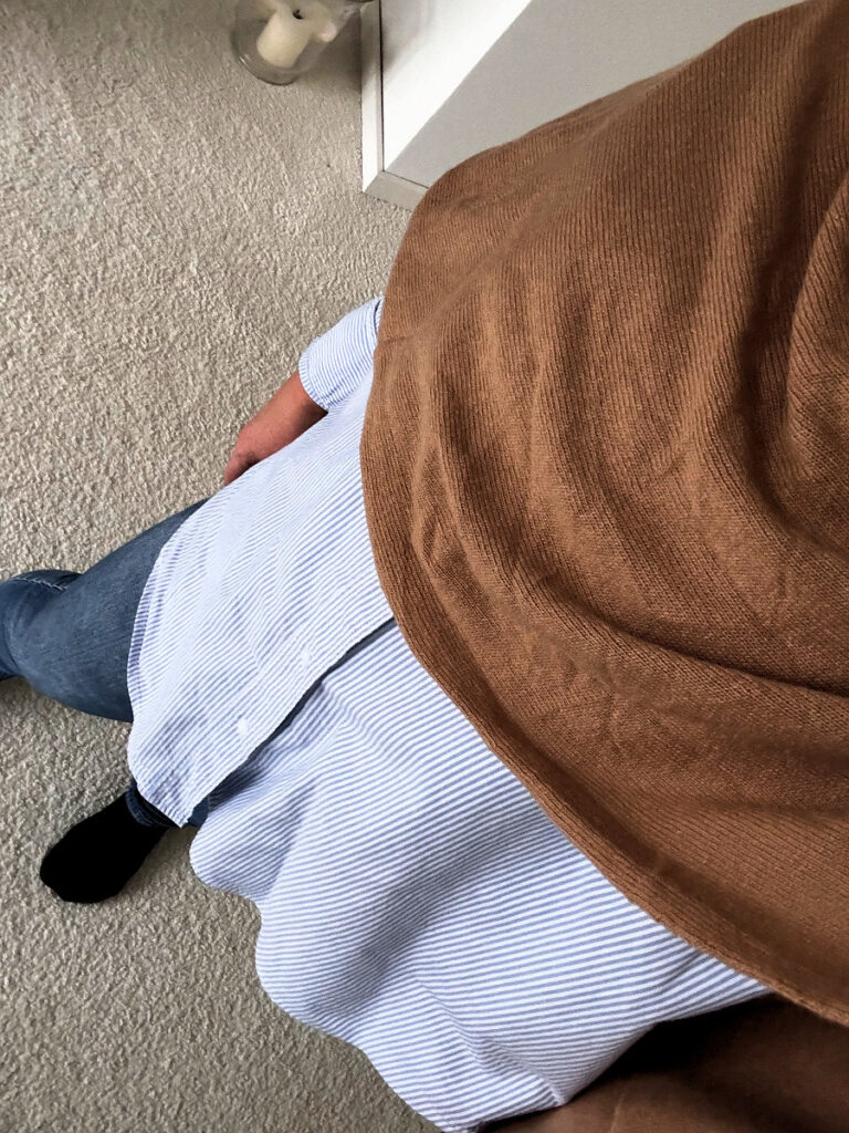 Outfitinspirationen #7 2024 Jeans Oxford Bluse Poncho