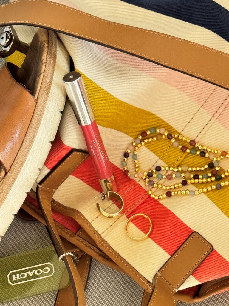 Seelenglück 33/25-lifewithaglow-Sommer-sommerliche Tasche mit Streifen