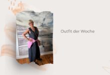 Blaues Leinenkleid-bunt kombiniert-lifewithaglow