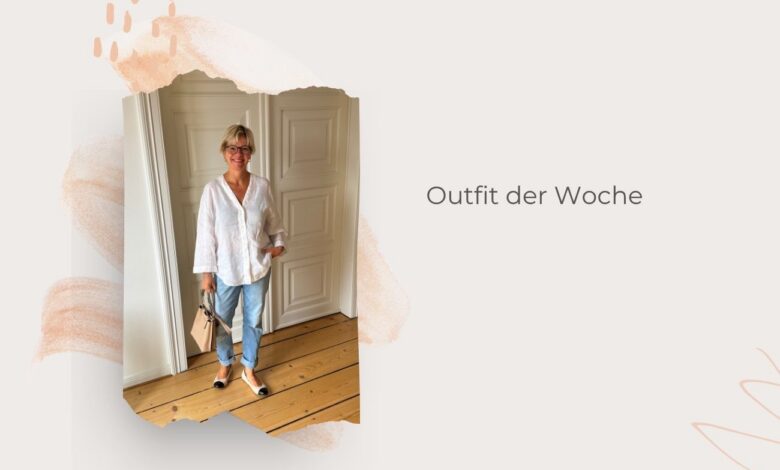 Hellblaue Straight Jeans-weiße Leinenbluse-Sommeroutfit stylen-lifewithaglow