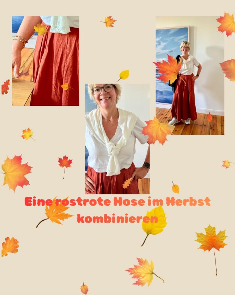Eine rostrote Hose im Herbst-Sommerhose als Übergangslook-lifewithaglow Eine rostrote Hose im Herbst-Sommerhose als Übergangslook-lifewithaglow