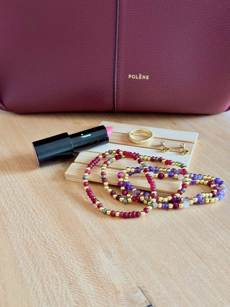 Outfitinspirationen-Sommerlooks im Übergang-lifewithaglow- Armbänder Pera Schmuckmanufaktur- Tasche Polène